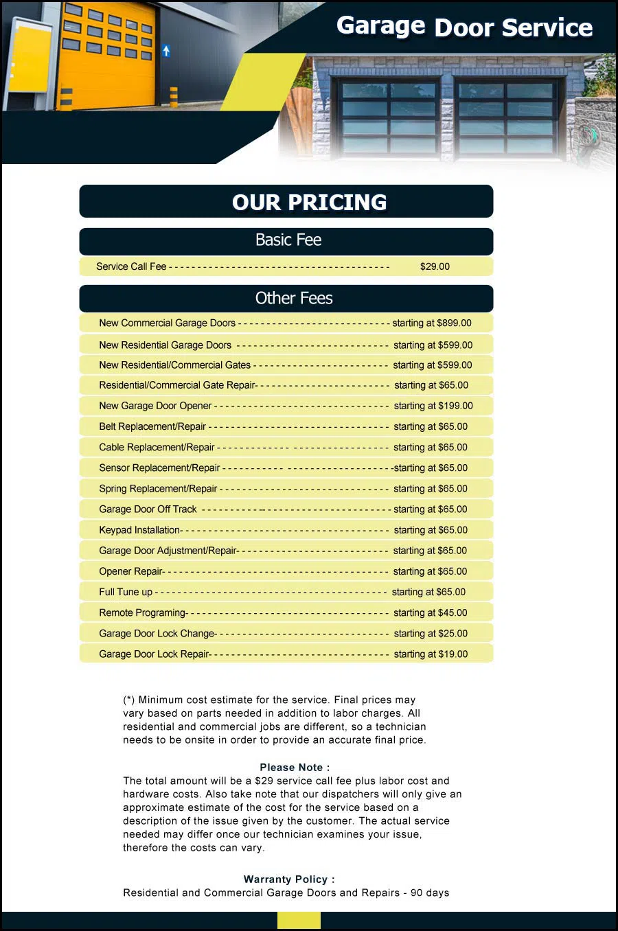 Garage Door And Opener Repairs Columbus, OH 614-410-5065