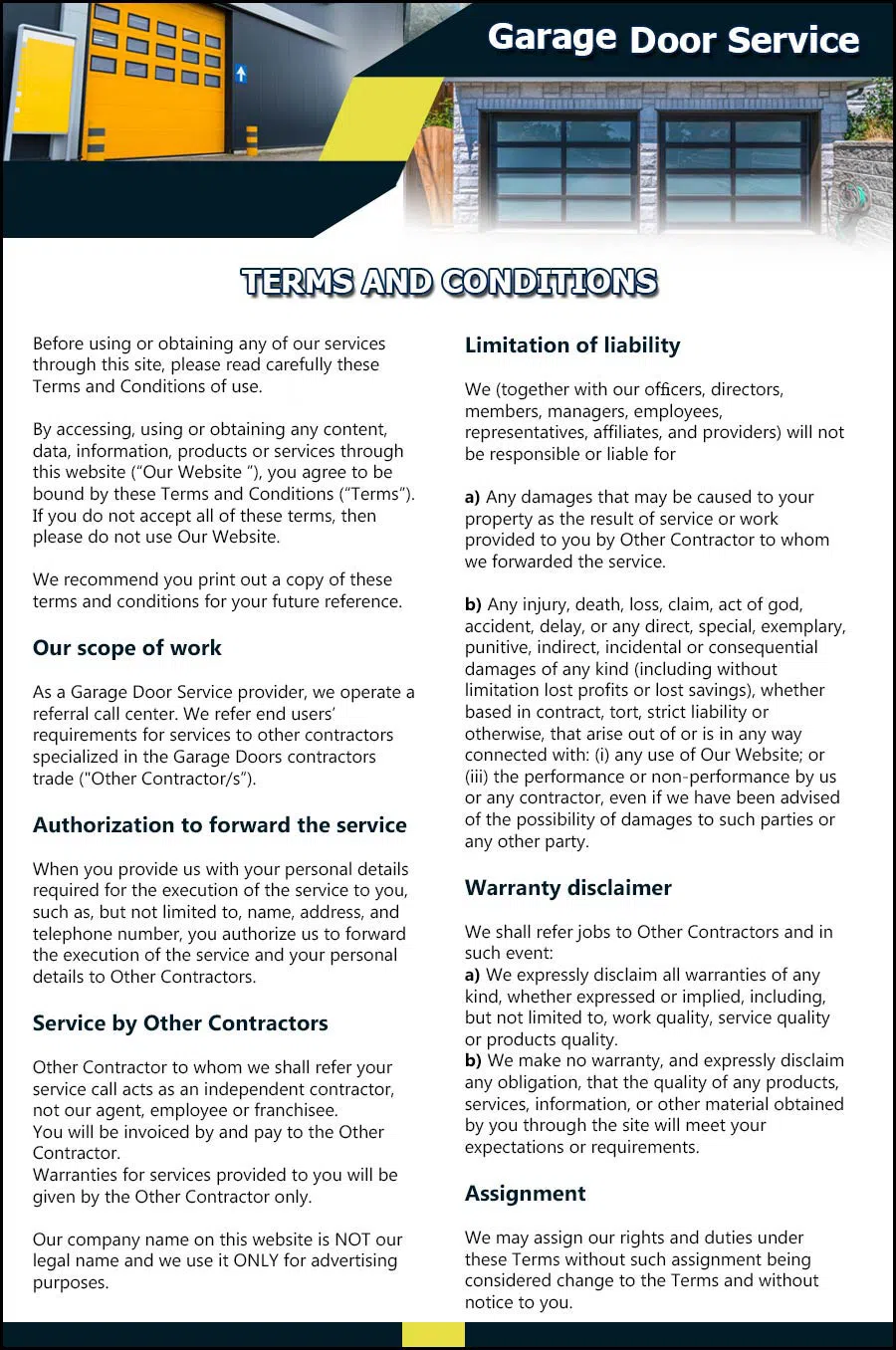 Garage Door And Opener Repairs Columbus, OH 614-410-5065